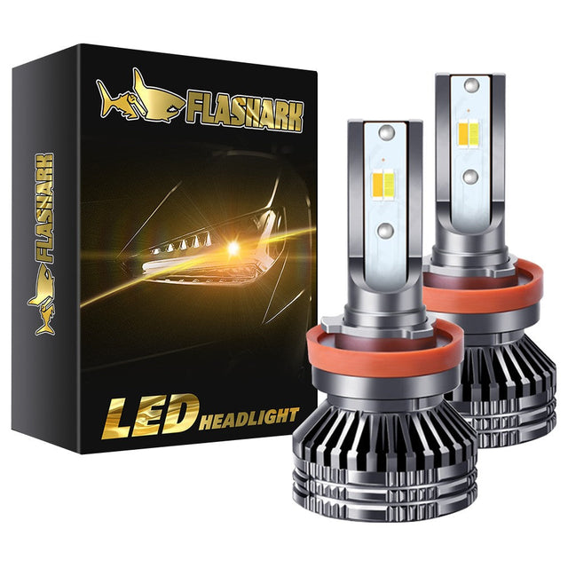 9005/HB3 H4 H7 H11 LED Headlight Bulbs 60W 6400LM 6000K White | 2 Bulbs for Chevy/Ford/Dodge/Jeep/BMW/Nissan/Toyota/Honda Flashark