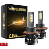 9005/HB3 H4 H7 H11 H13 LED Headlight Bulbs 80W 6400LM 6000K 2 Bulbs
