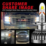 9005/HB3 H4 H7 H11 H13 LED Headlight Bulbs 80W 6400LM 6000K 2 Bulbs