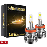 9005/HB3 H4 H7 H11 H13 LED Headlight Bulbs 80W 6400LM 6000K 2 Bulbs