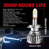 9005/HB3 H4 H7 H11 H13 LED Headlight Bulbs 80W 6400LM 6000K 2 Bulbs Flashark