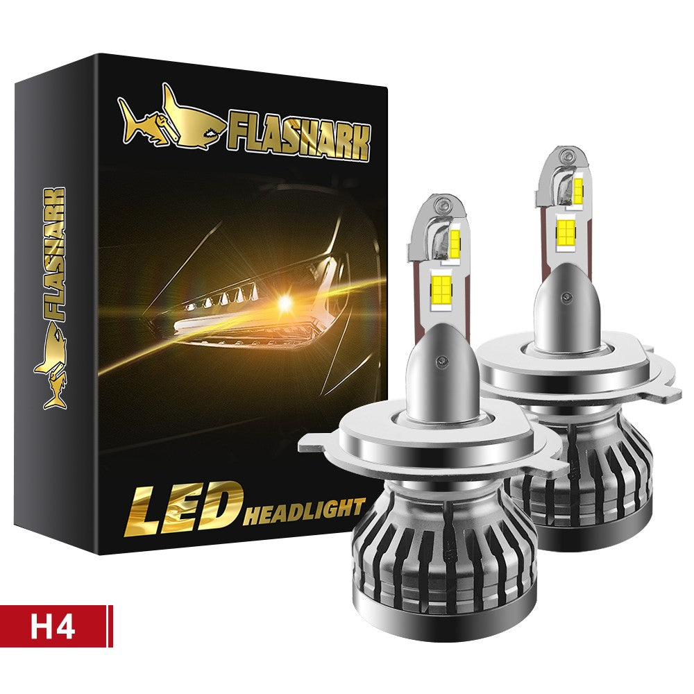 9005/HB3 H4 H7 H11 H13 LED Headlight Bulbs 80W 6400LM 6000K 2 Bulbs Flashark