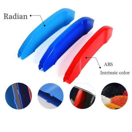M-Colored Stripe Grille Insert Trims Compatible with BMW 11-20 X3 X4