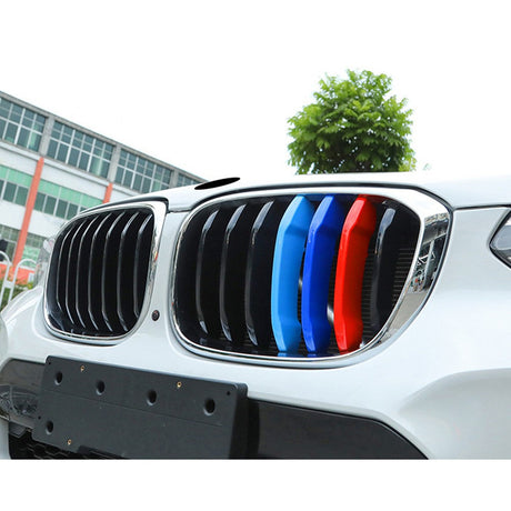 M-Colored Stripe Grille Insert Trims Compatible with BMW 11-20 X3 X4
