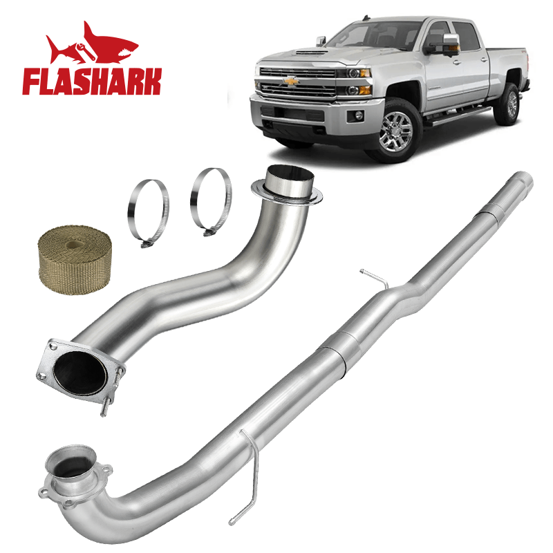 3.5'' Downpipe Exhaust For 2017-2023 Chevy/GMC Silverado/ Sierra L5P Duramax Diesel 6.6L