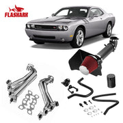 Long Tube Headers for 2005-2011 Dodge Challenger/Charger/Magnum & Chrysler 300C/300S 5.7L/6.1L Hemi V8 Flashark