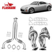 Y Pipe Downpipe Exhaust/Test Pipes for 2003-2009 Nissan 350Z 3.5L 2005, 2007 Infiniti G35 Flashark