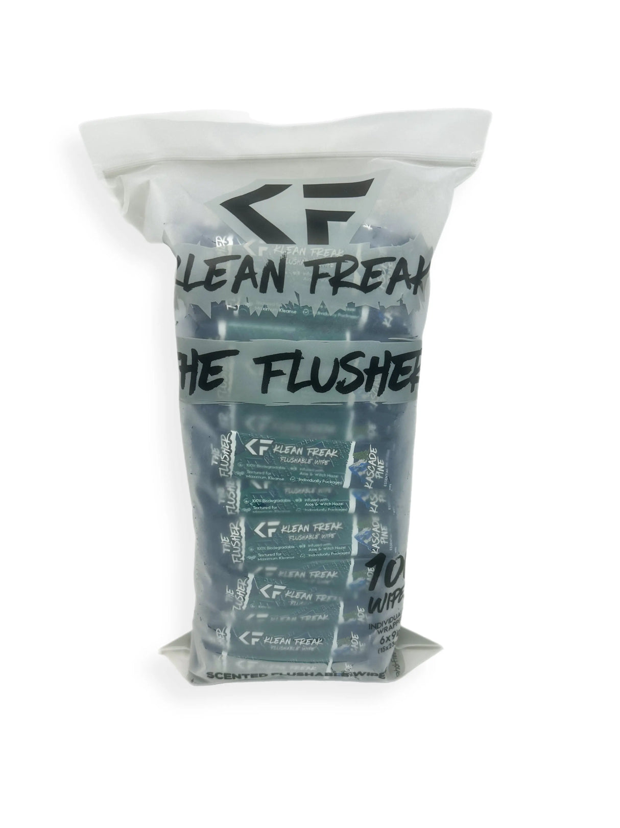 The Flusher - 100 Pack - Flushable Wipes Klean Freak