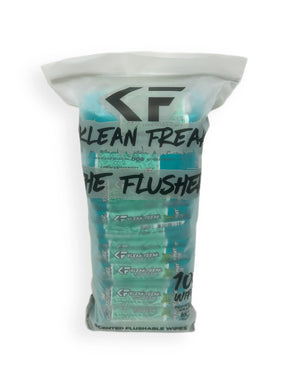The Flusher - 100 Pack - Flushable Wipes Klean Freak
