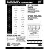 Sky High Car Audio FMX 8" 800W RMS Subwoofer DVC Sky High Car Audio