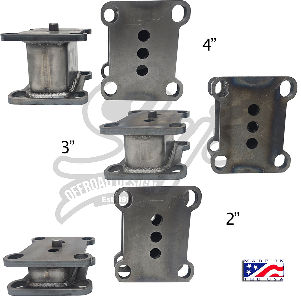 2" - 4" Rear Blocks - 1980-2004 Ford F-Series Sky's Offroad Design