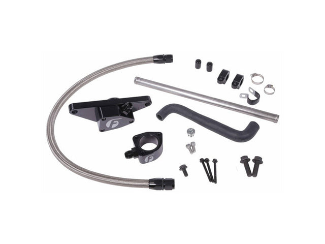Fleece Coolant Bypass Kit Auto Trans w/ Stainless Steel Braided Line, 2003-2005 Dodge 5.9L Cummins Fleece Performance