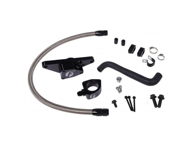 Fleece Coolant Bypass Kit, Auto Trans w/ Stainless Steel Braided Line, 2006-2007 Dodge 5.9L Cummins Fleece Performance