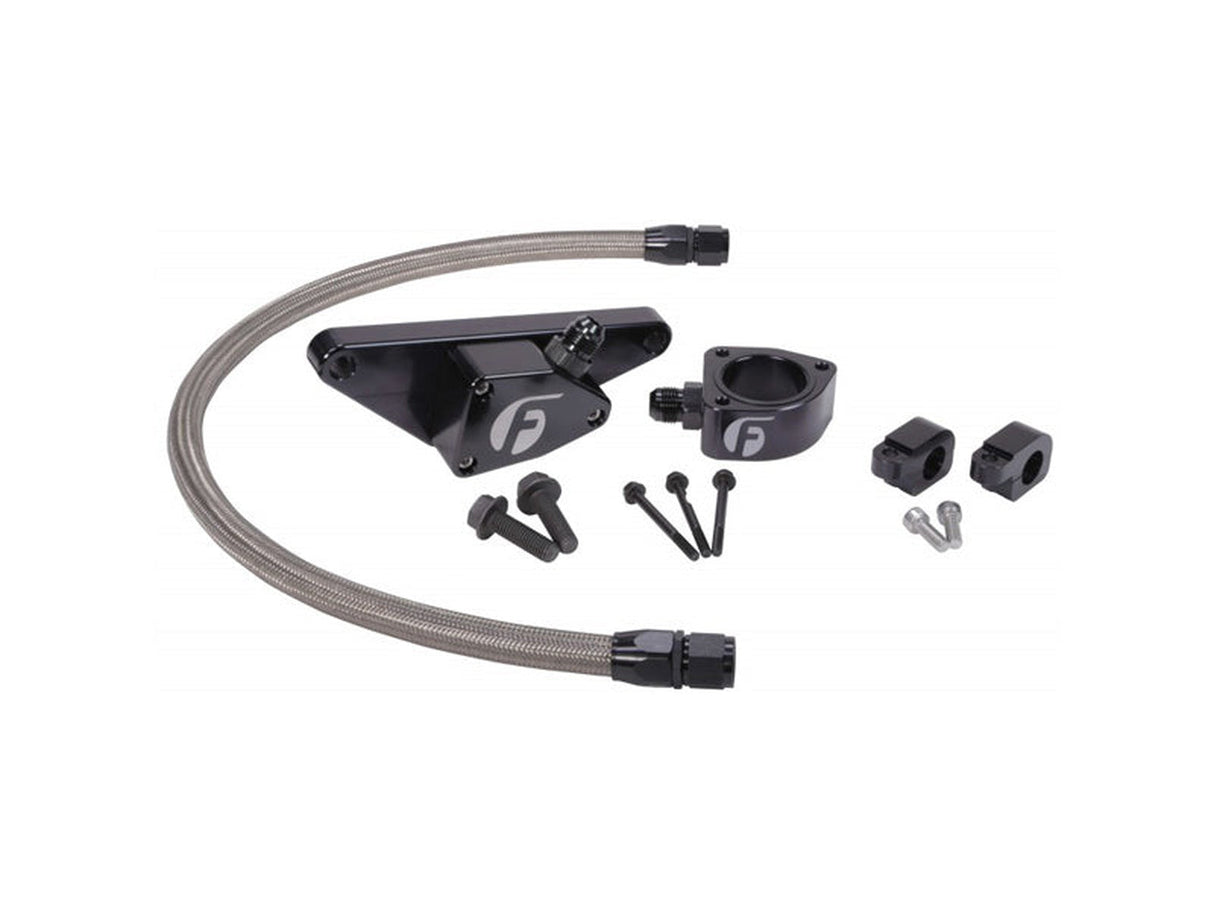 Fleece Coolant Bypass Kit Manual Trans w/ Stainless Steel Braided Line, 2003-2007 Dodge 5.9L Cummins Fleece Performance