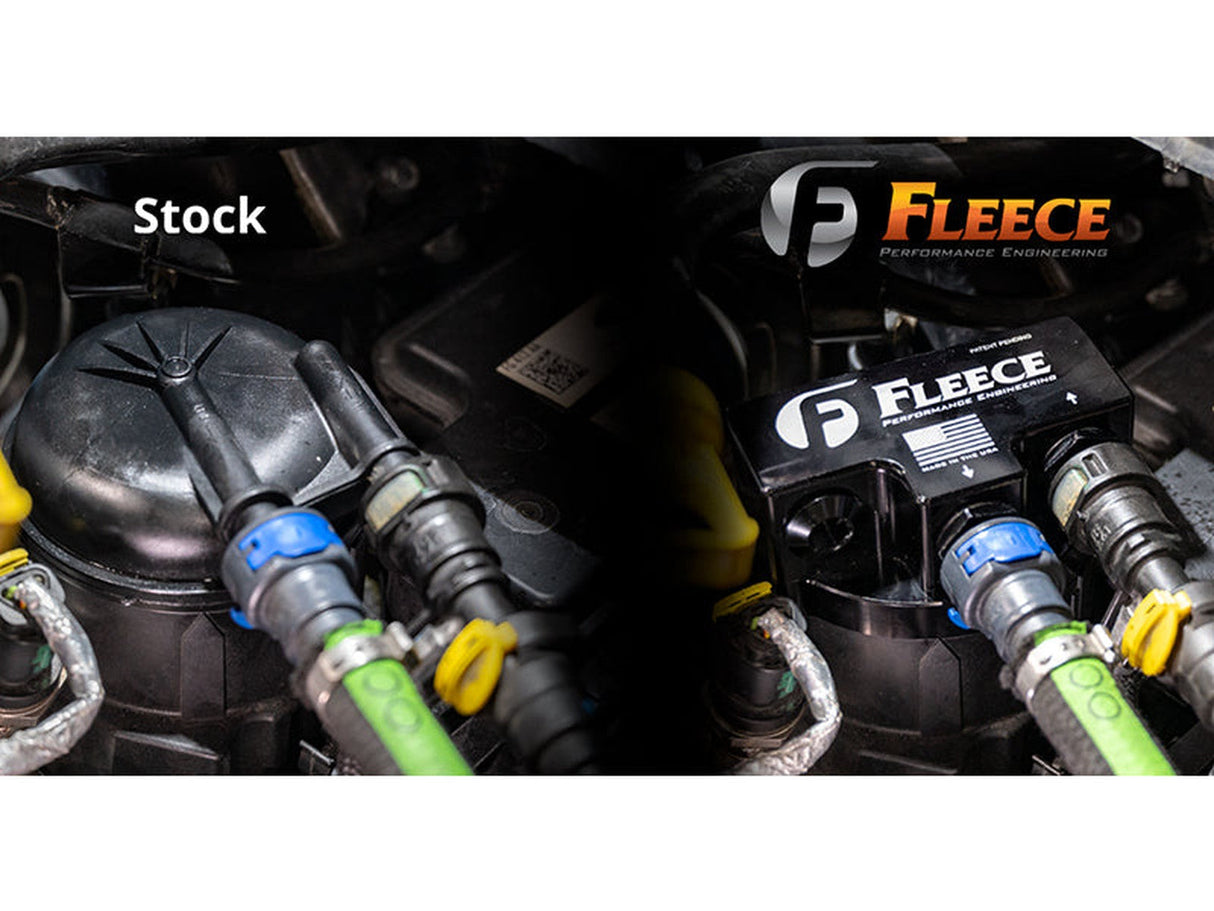 Fleece Engine Mounted Filter Assembly, 2011-2024 6.7L Ford Powerstroke Fleece Performance