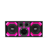 KTPON-208PINK / DUAL 8'' PINK/BLACK ENCLOSED LOADED PORTED BOX (With Tweeters + Driver) Comando Audio Inc.