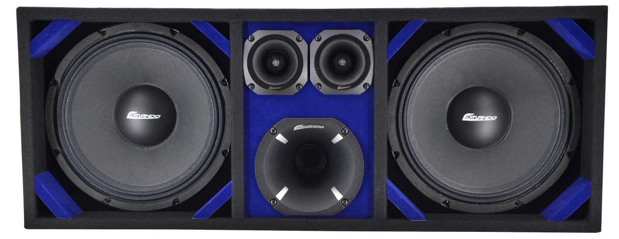 KTPON-212BLACK | KITIPON DOUBLE 12’’ BLACK-BLUE Comando Audio Inc.