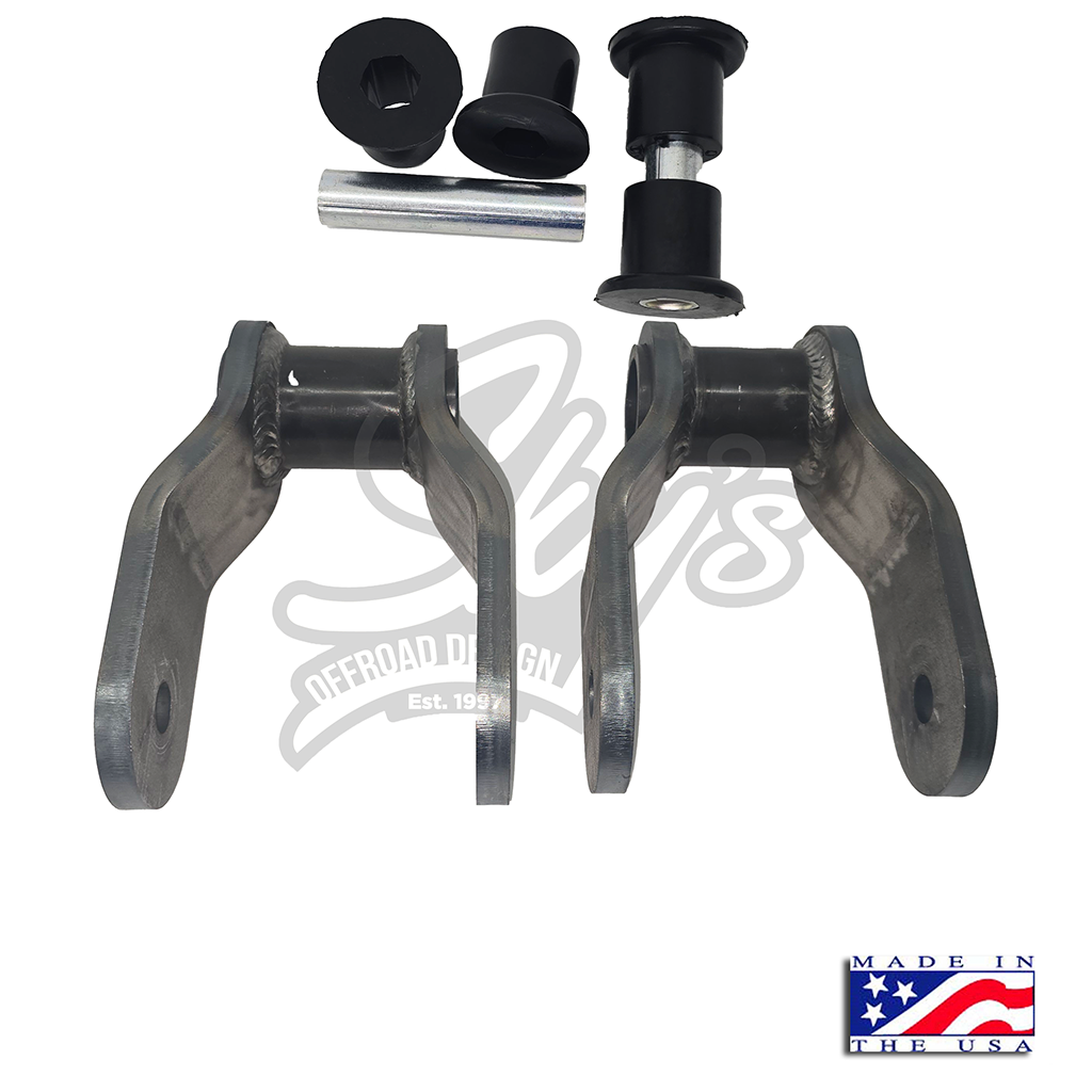 Front Shackle Reversal Shackles - 1980-1997 Ford F-Series/Bronco Sky's Offroad Design