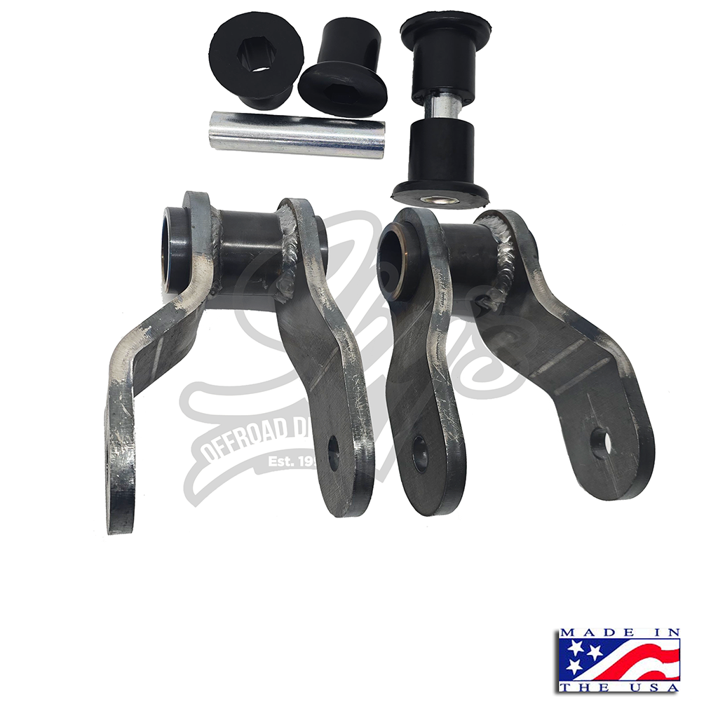 Front Shackle Reversal Shackles - 1980-1997 Ford F-Series/Bronco Sky's Offroad Design