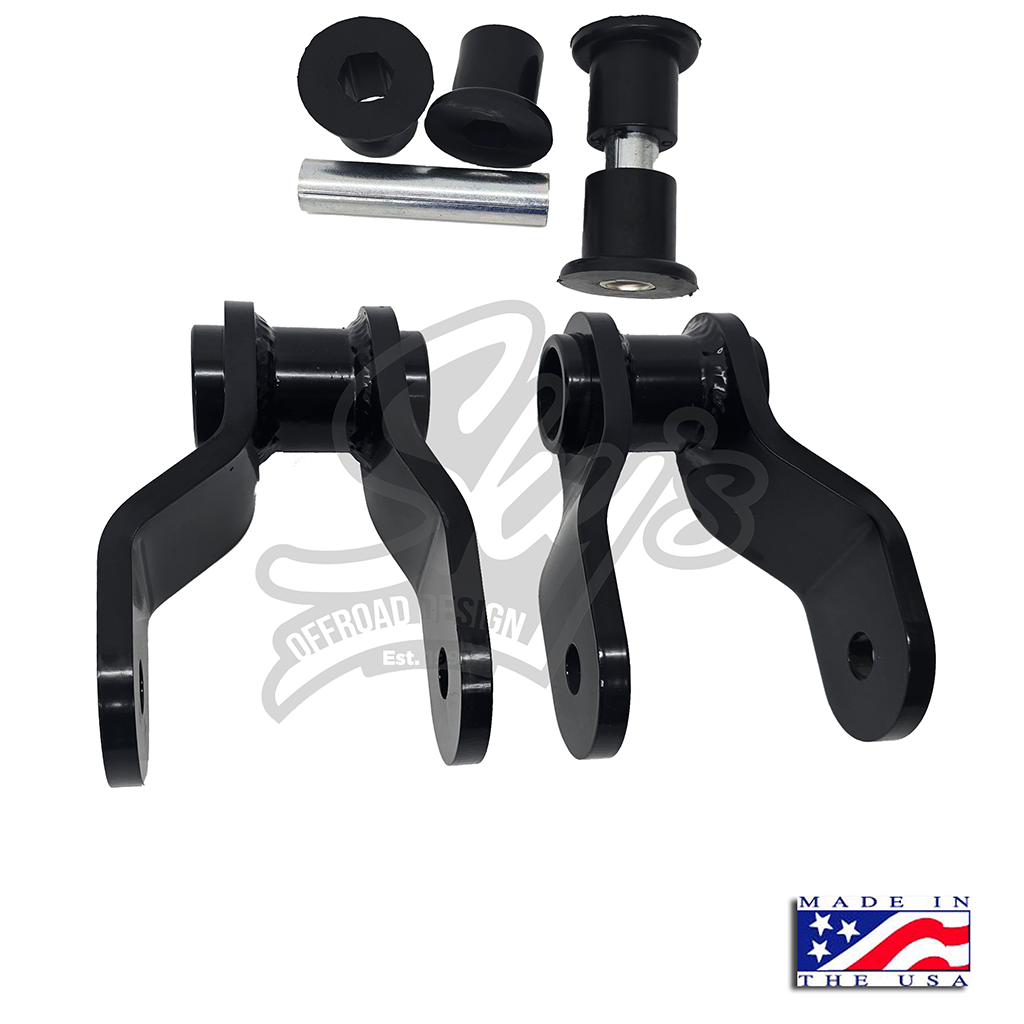 Front Shackle Reversal Shackles - 1980-1997 Ford F-Series/Bronco Sky's Offroad Design