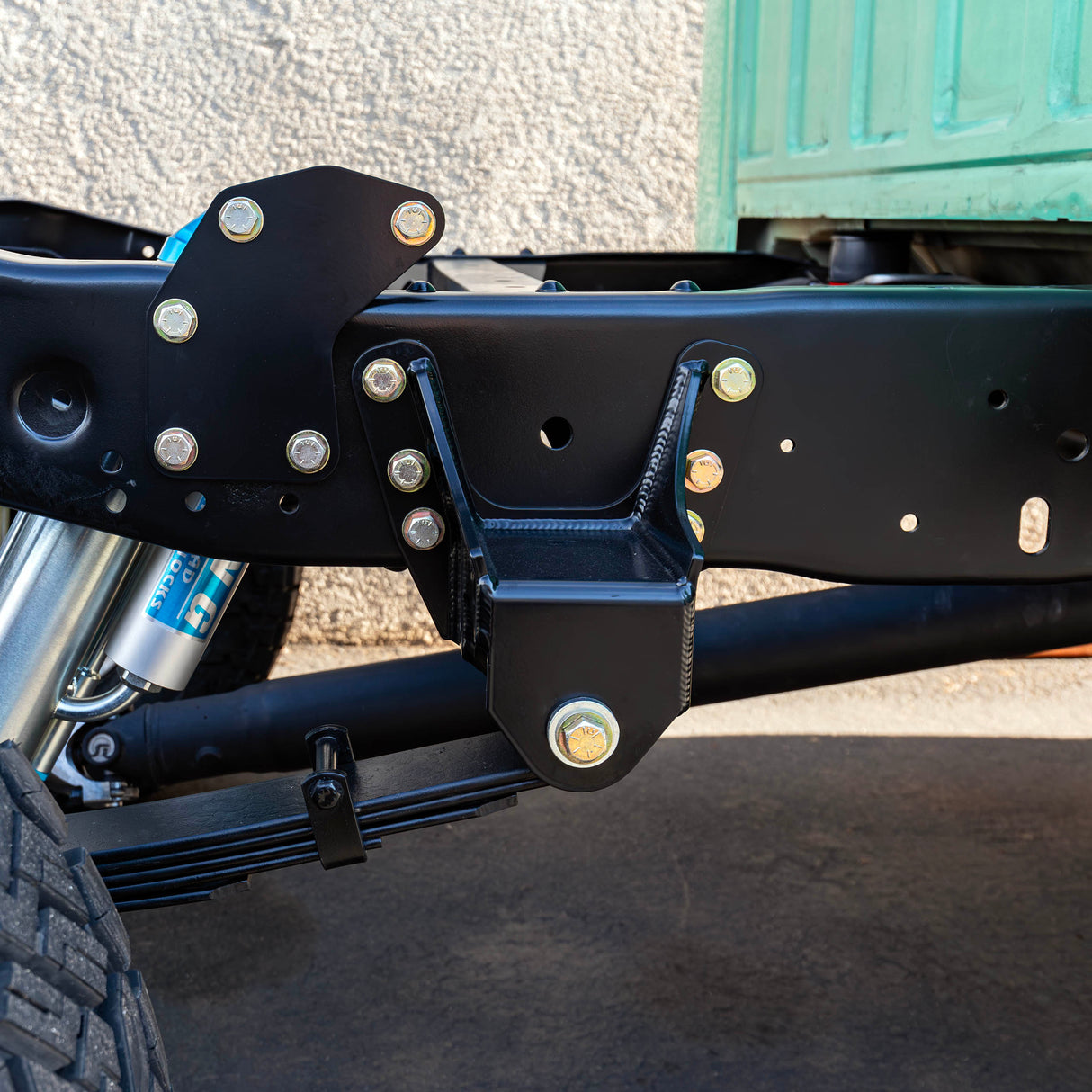 Desolate Motorsports Fabricated Leaf Spring Front Mount - 1980-1997 Ford F250/F350 Desolate Motorsports