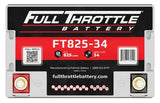 Full Throttle Battery FT825-34 High Performance AGM Battery