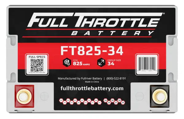 Full Throttle Battery FT825-34 High Performance AGM Battery