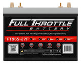 Full Throttle Battery FT965-27F High Performance AGM Battery
