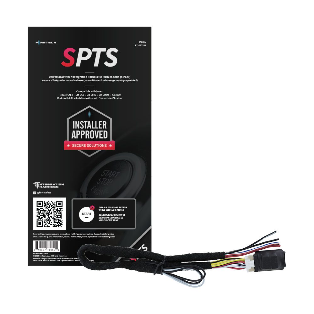 Compustar Universal Secure Push-to-Start Anti-Theft Integration Harness FTI-SPTS-U-5PK