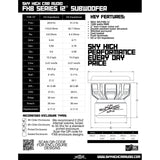 Sky High Car Audio FXB 12" 1500W RMS Subwoofer DVC Sky High Car Audio