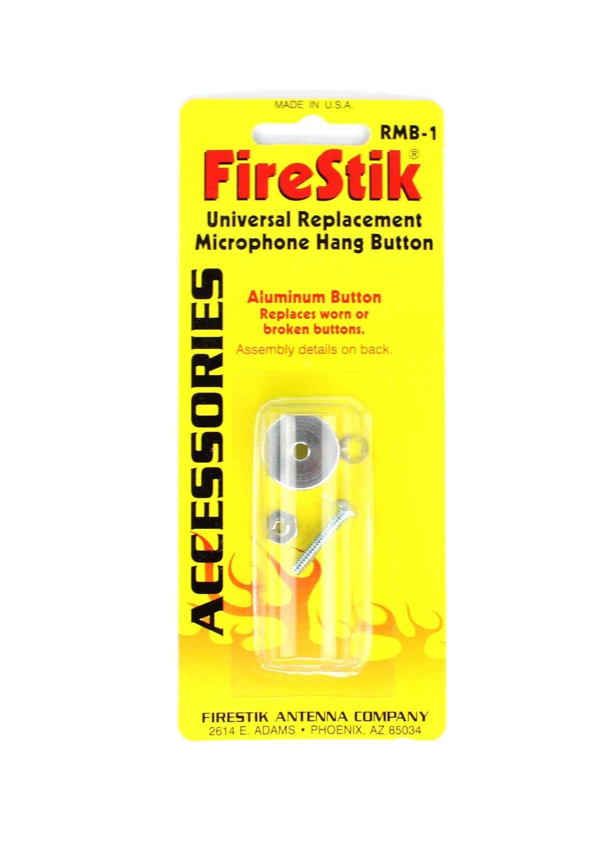 FireStik Replacement Microphone Back Button Repair Kit Firestik RMB-1 TekShack