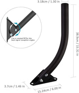 Attic Adjustable Weatherproof Outdoor TV Antenna Mounting Pole 1byone