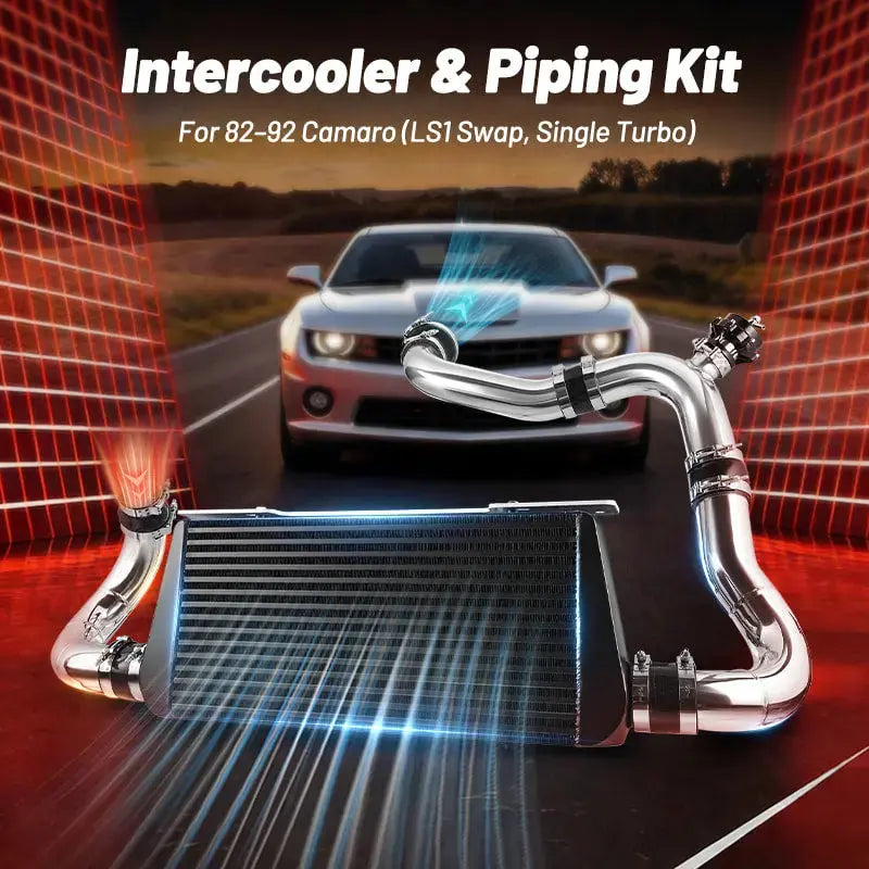Flashark Intercooler Piping & BOV Kit for 1982-1992 Chevrolet Camaro LS1 Engine Swap — Single Turbo