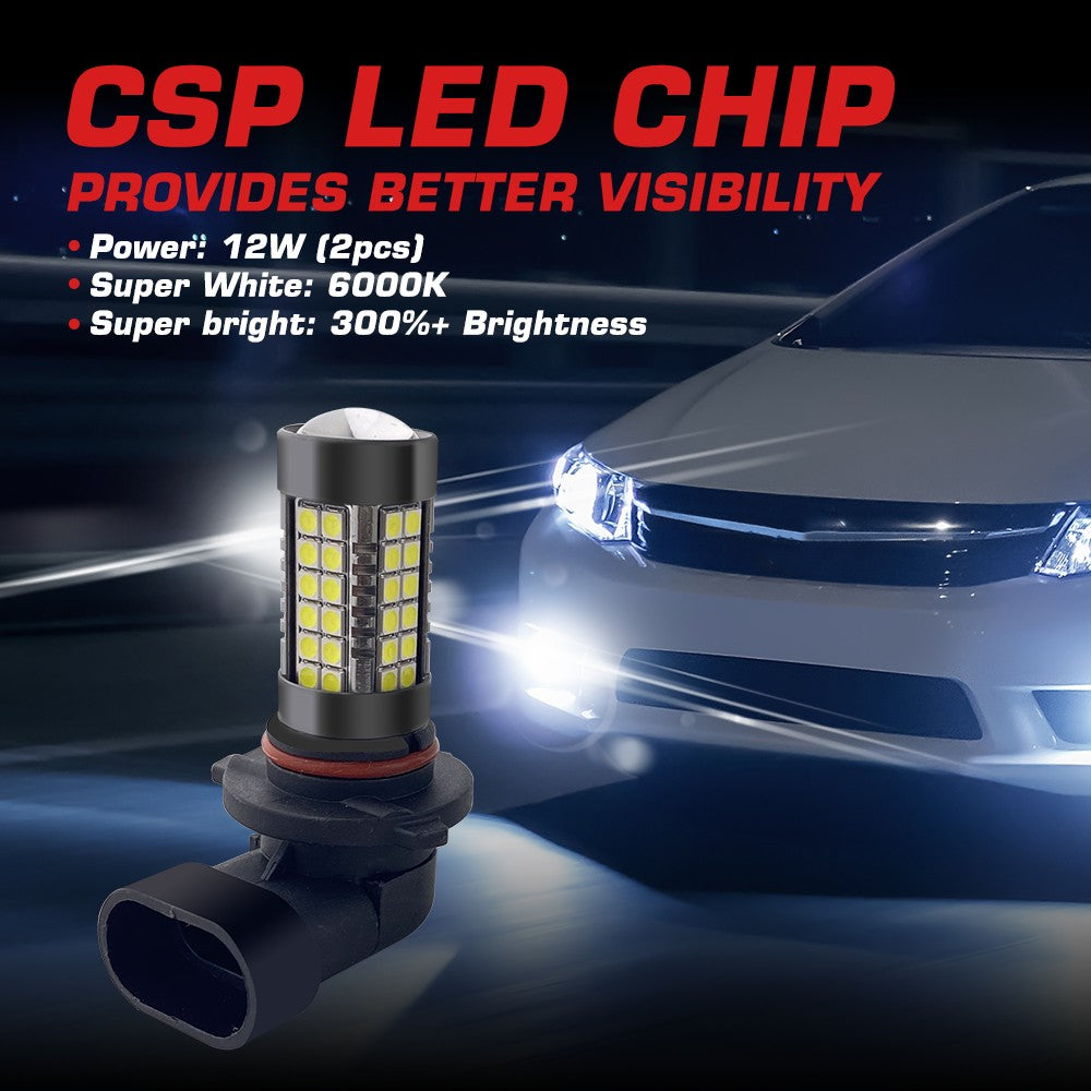 9005 H4 H7 H11 LED Fog Light Bulbs 15W 6000K | 2 Bulbs for 2005-2015 Toyota Tacoma 2008-2010 Toyota Highlander and More Flashark