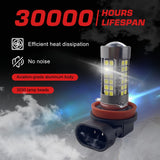 9005 H4 H7 H11 LED Fog Light Bulbs 15W 6000K | 2 Bulbs for 2005-2015 Toyota Tacoma 2008-2010 Toyota Highlander and More Flashark