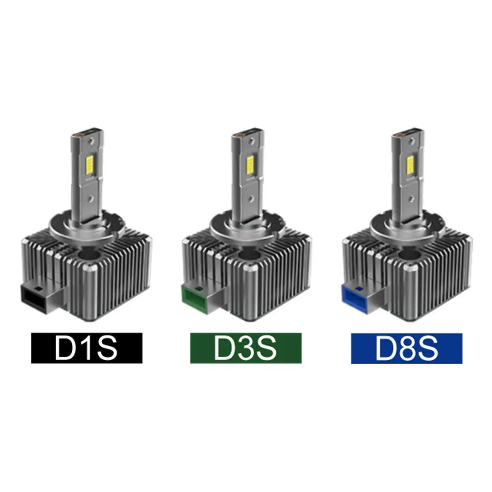 D1S D3S D8S LED Headlight Bulbs 70W 8600LM 6000K White | 2 Bulbs