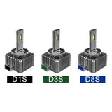 D1S D3S D8S LED Headlight Bulbs 70W 8600LM 6000K White | 2 Bulbs