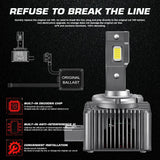 D1S D3S D8S LED Headlight Bulbs 70W 8600LM 6000K White | 2 Bulbs
