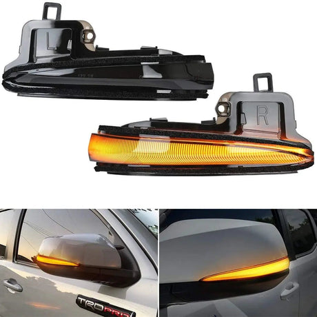 LED Side Mirror Turn Signal Lights, Sequential Dynamic Indicator Strip for 2016-2021 Toyota Tacoma, 2019-2021 RAV4 XA50,2020 Highlander XU70, Alphard Velltire Lexus LM Flashark