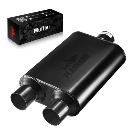 Super 44 Series Center In Dual Out Exhaust Muffler | Flashark Flashark