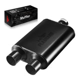 Super 44 Series Center In Dual Out Exhaust Muffler | Flashark