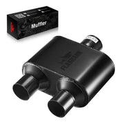 Super 10 Series Center In Dual Out Exhaust Muffler | Flashark Flashark