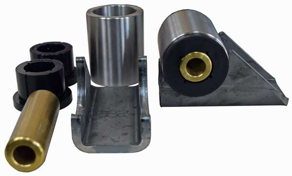 Heavy Duty Flush Mount Shackle Hanger Pair 3 1/4 Inch Overall Width For 2 3/4 Inch Wide Springs
