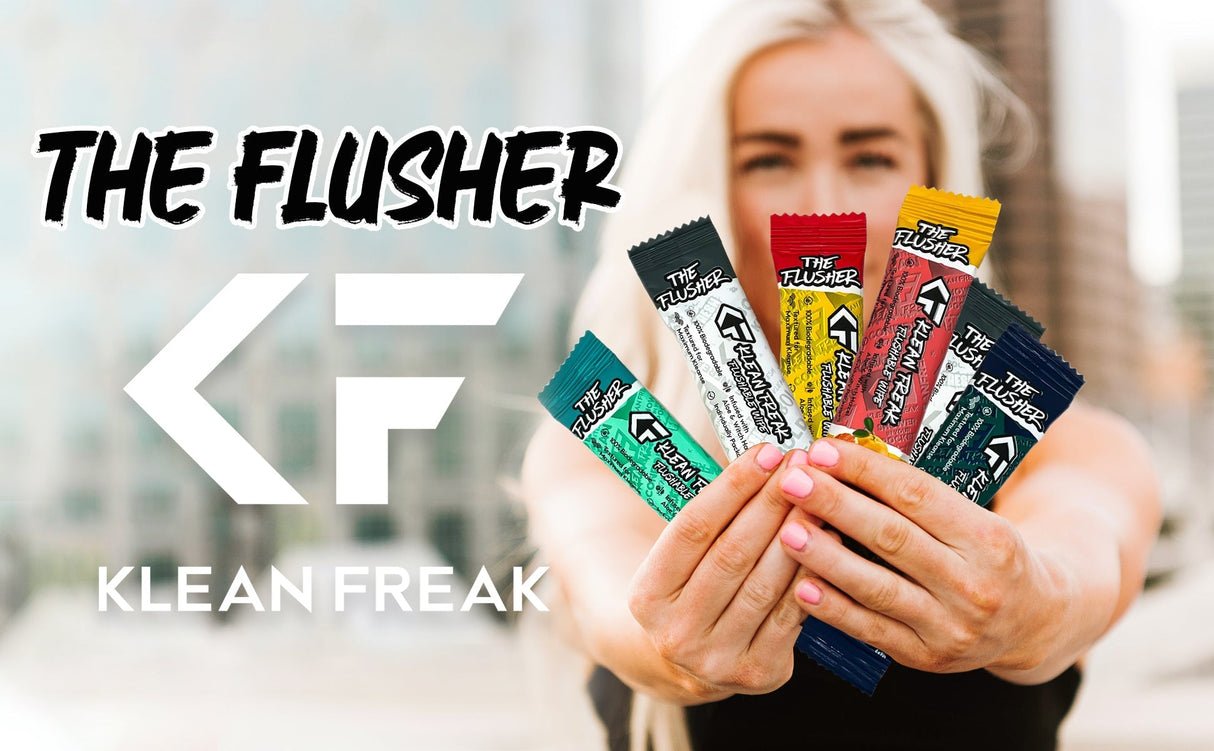 The Flusher - 100 Pack - Flushable Wipes Klean Freak