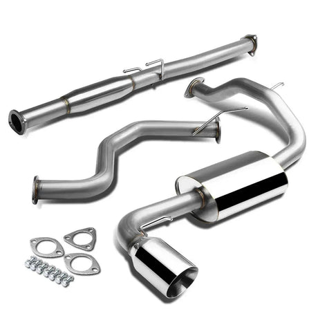 For 1990-1991 Honda CRX 1.5L 4" Rolled Muffler Tip Racing Catback Exhaust System Flashark