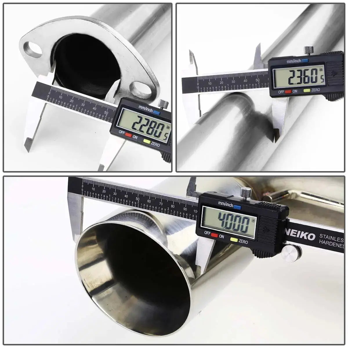 For 1990-1991 Honda CRX 1.5L 4" Rolled Muffler Tip Racing Catback Exhaust System Flashark