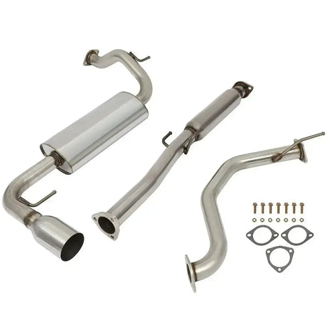 For 1990-1991 Honda CRX 1.5L 4" Rolled Muffler Tip Racing Catback Exhaust System Flashark