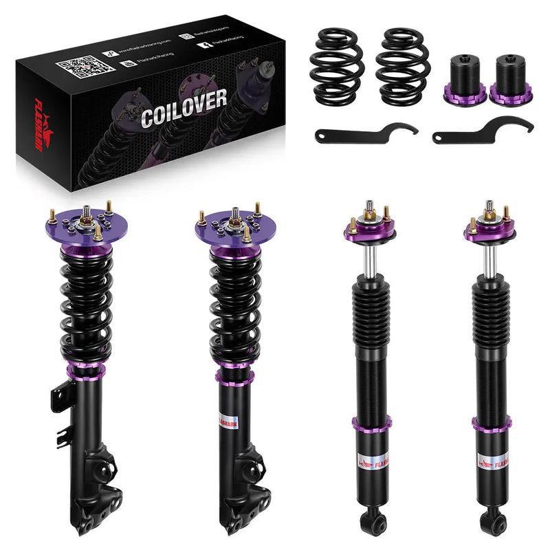 For 1990 -1998 BMW 3 Series(E36) 4-door sedan Coilover Shock Absorbers Struts 4PCS Flashark
