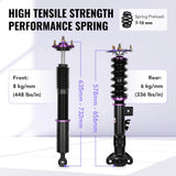 For 1990 -1998 BMW 3 Series(E36) 4-door sedan Coilover Shock Absorbers Struts 4PCS Flashark