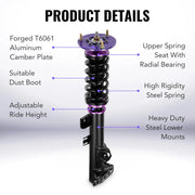For 1990 -1998 BMW 3 Series(E36) 4-door sedan Coilover Shock Absorbers Struts 4PCS Flashark